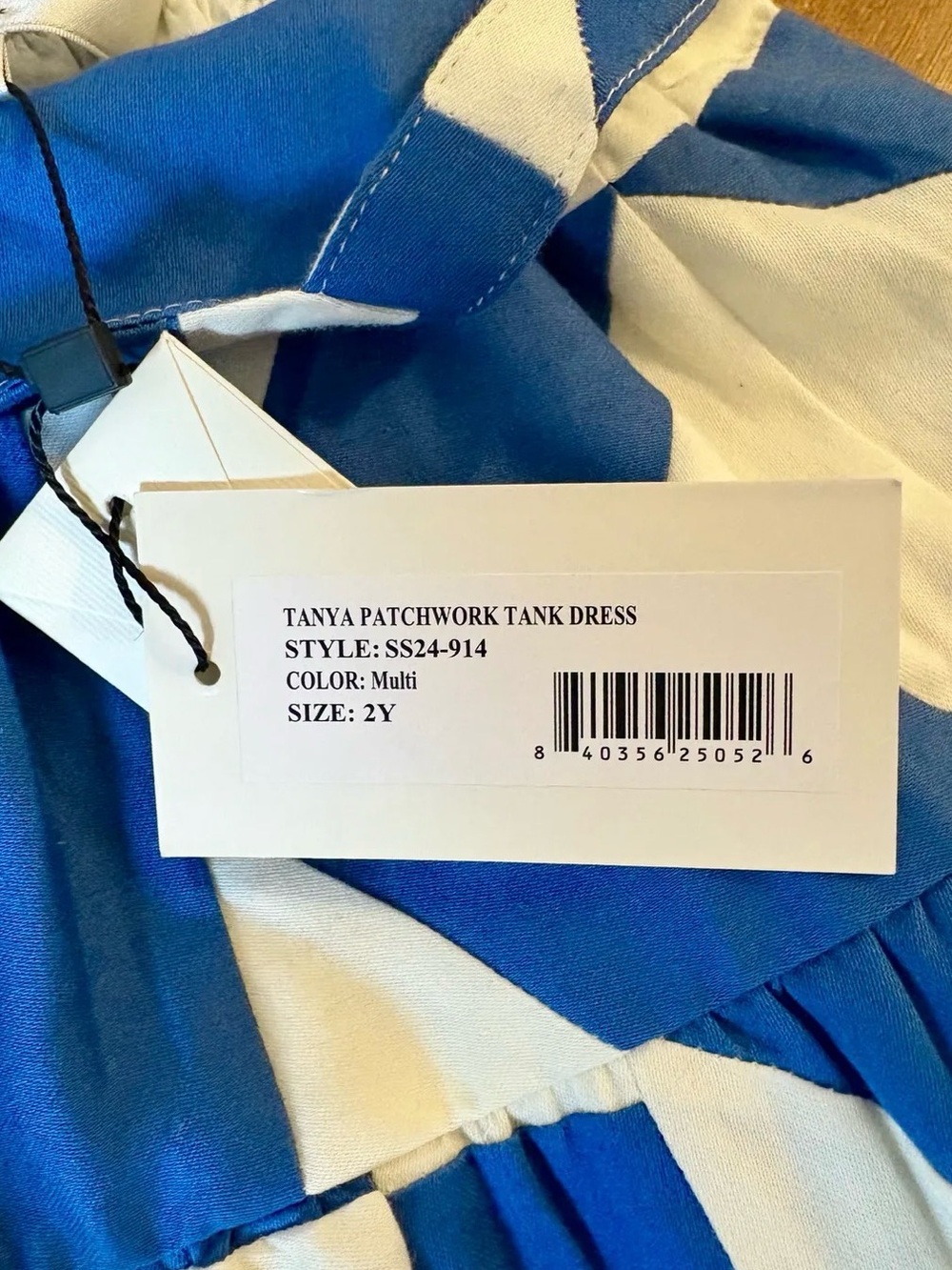 SEA NEW YORK Tanya Patchwork Kids Toddler Girls Sun Dress 2Y NWT - Picture 4 of 5